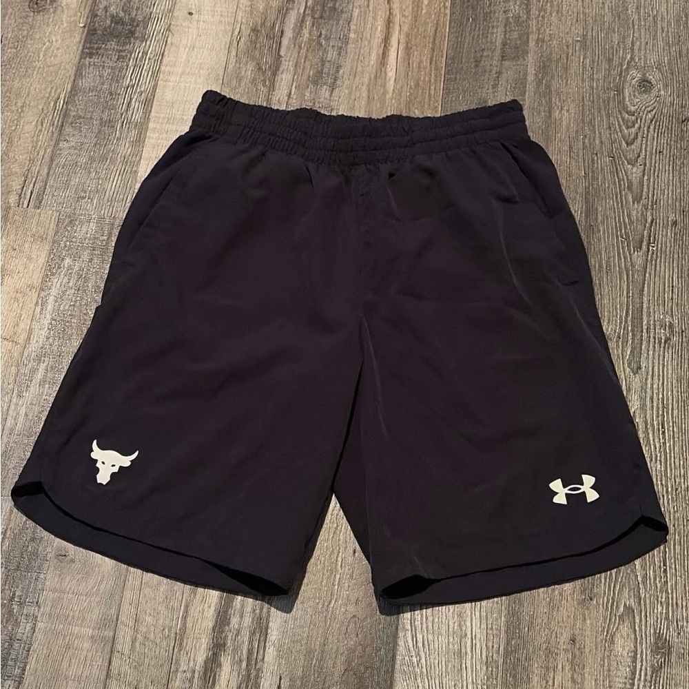 Under Armour Black Athletic Shorts with Logo